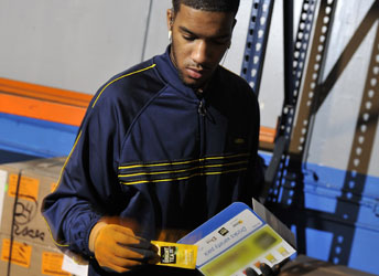 employees packaging products